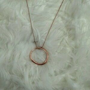 Rose Gold Ring Necklace